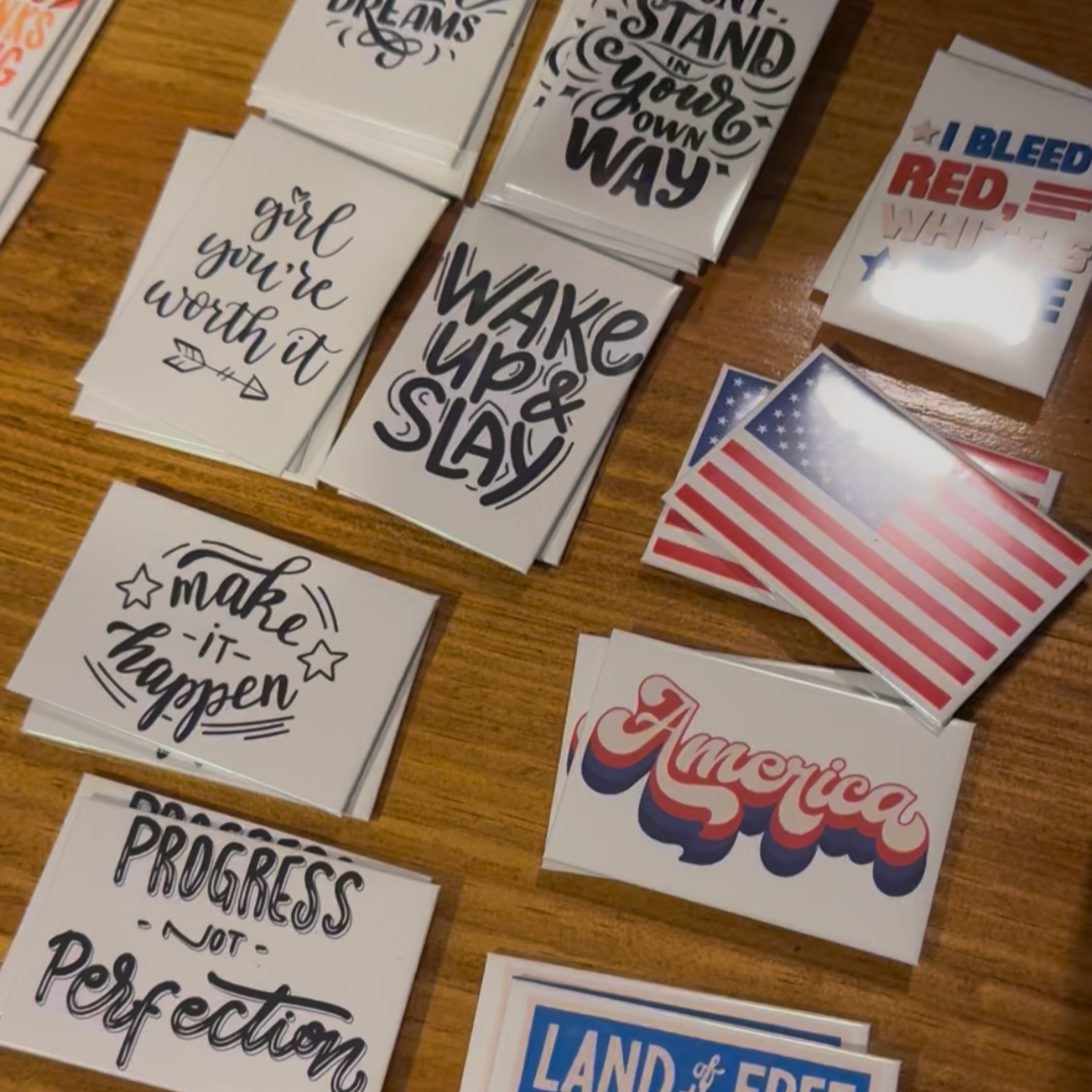 RECTANGLE Custom Button Magnets