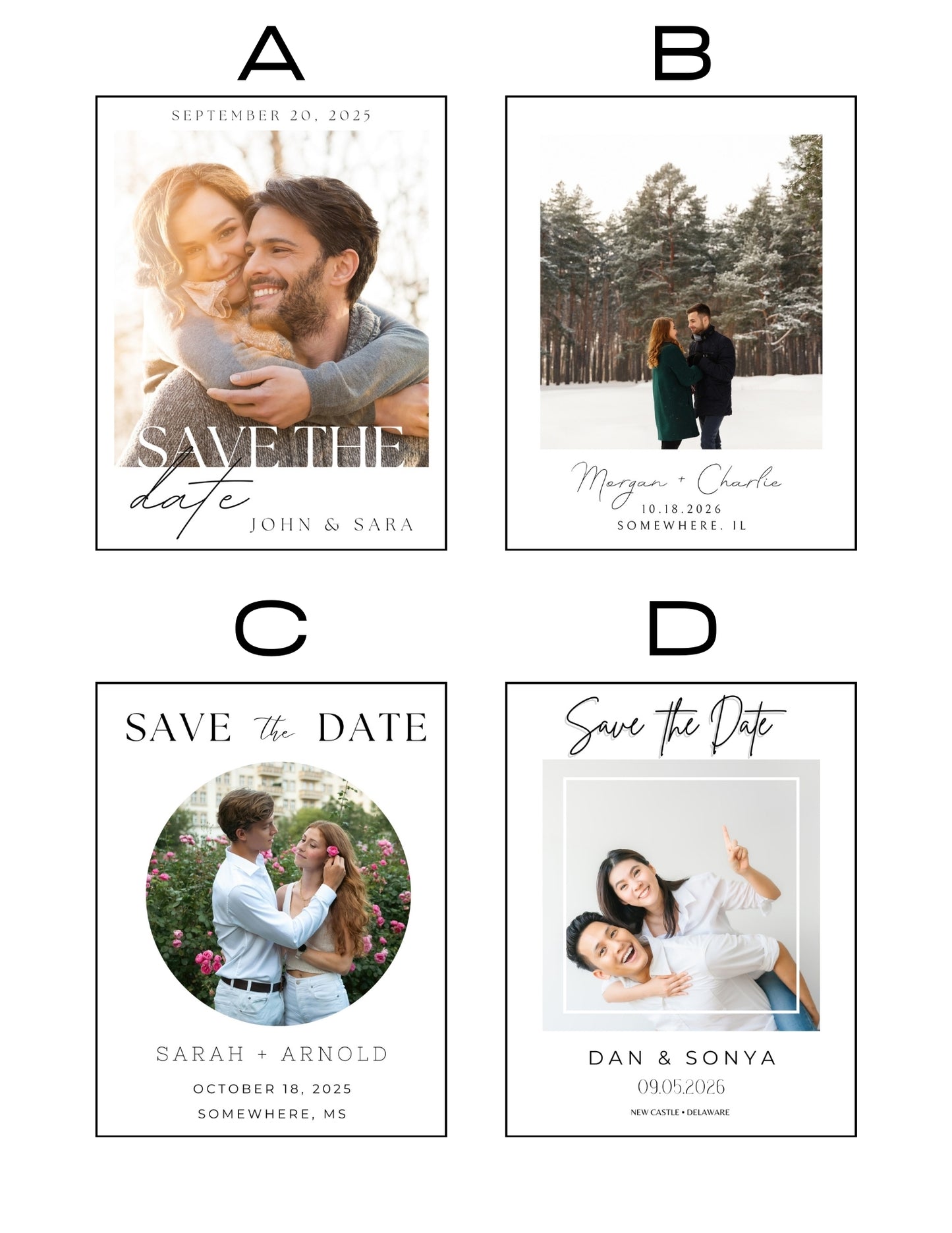 Custom Save The Date Magnets (3.25x4in)