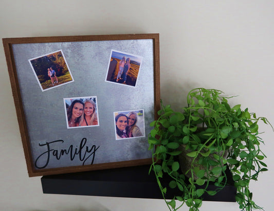 Magnetic Photo Board + Custom Magnet Bundle