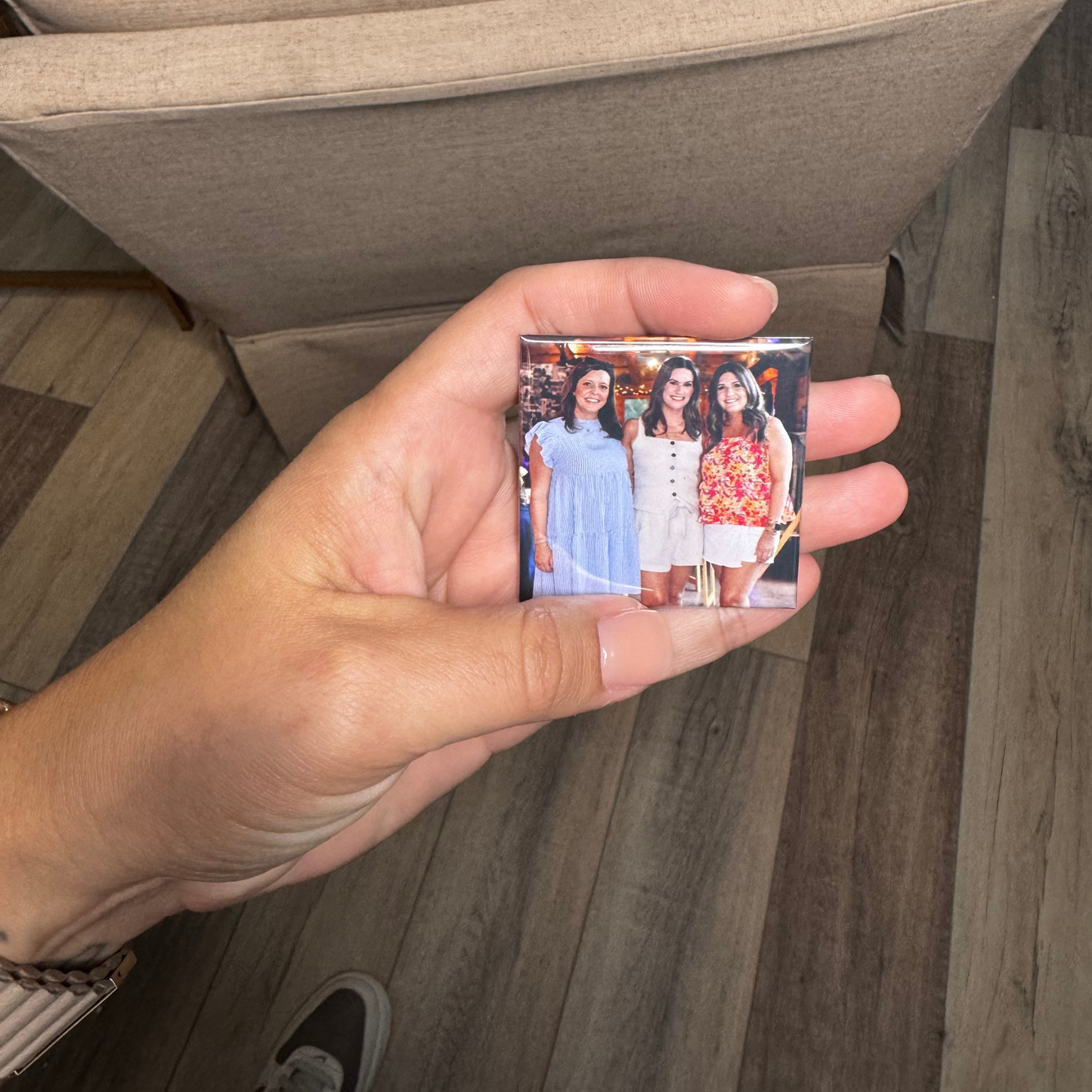 SQUARE Custom Button Magnets